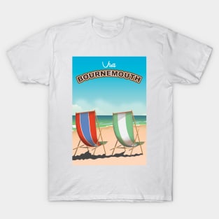 Bournemouth Seaside poster T-Shirt